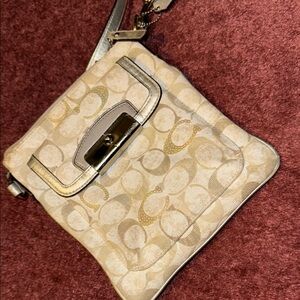 Coach Beige Crossbody Bag
